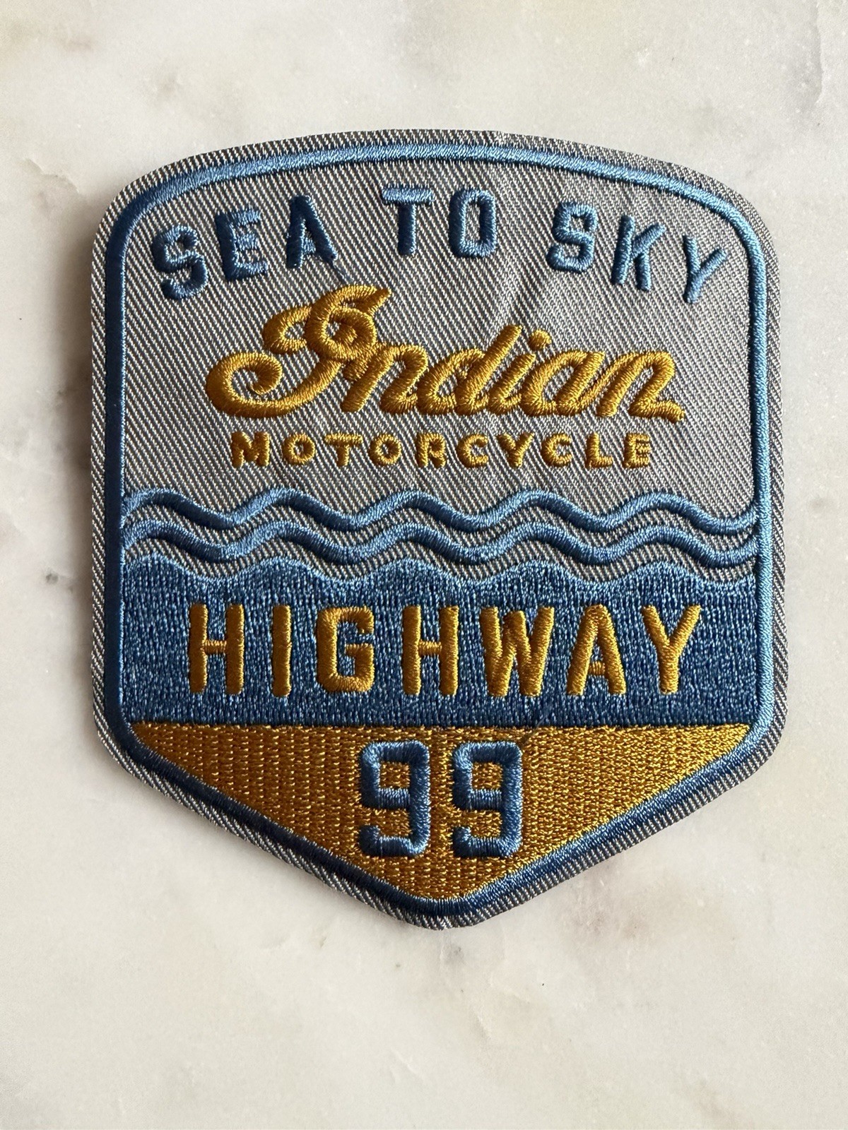 Indian Motorcycle Sea to Sky - Embroidered Iron-On Patch