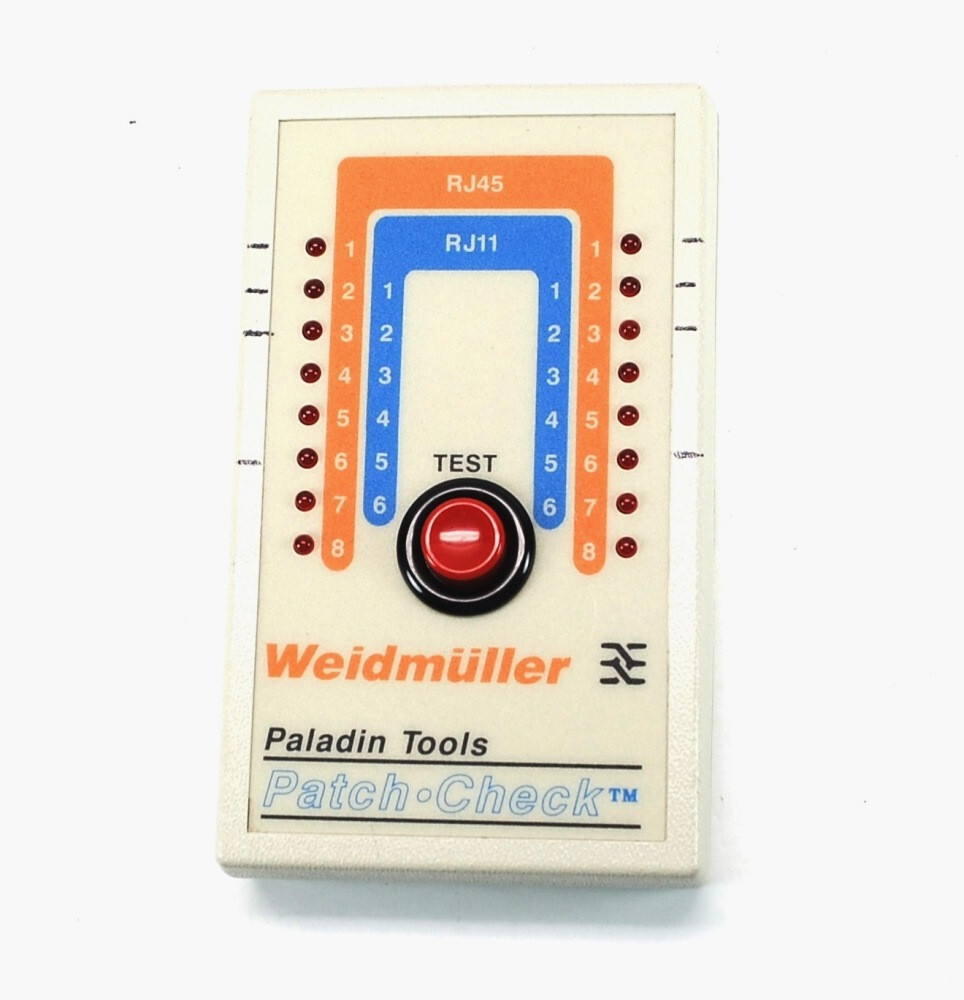 Paladin Tools Patch-Check Weidmuller RJ11 RJ45 Modular Plugs  Instructions