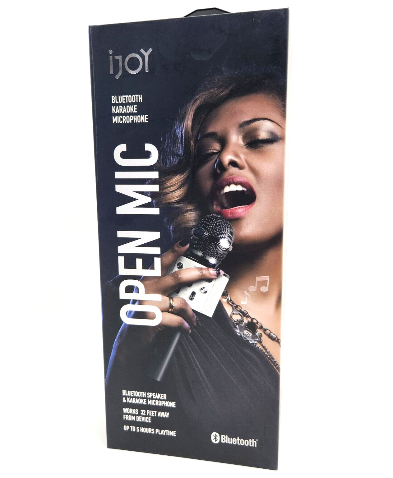 Karaoke Microphone Party Bluetooth Open Mic Black 5 Hours IJoy Celebration