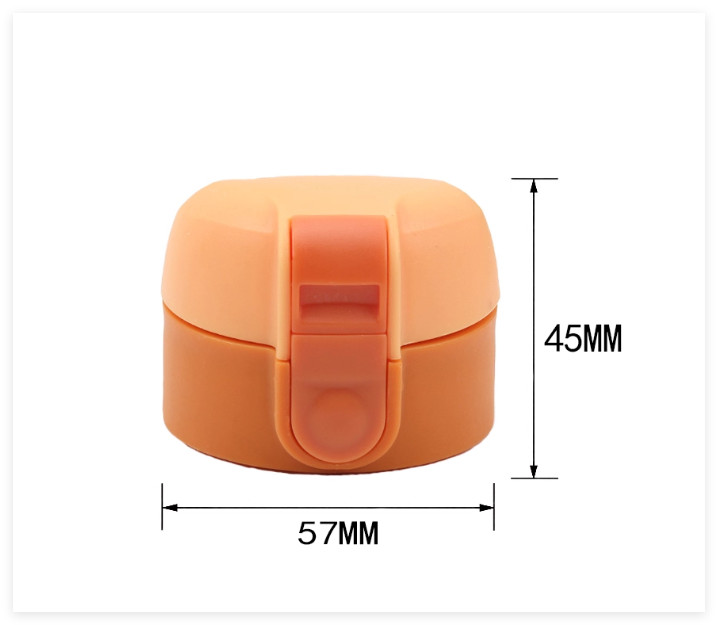 Cup Lid - Direct Drinking Bounce Size Universal Water Cup Leak proof - Orange