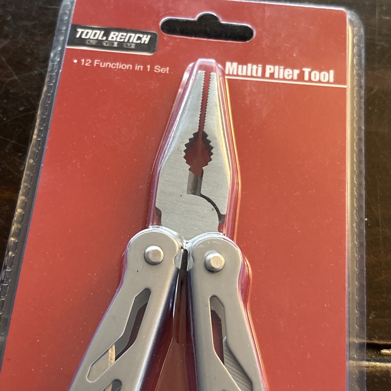 Tool Bench -- 12 Function - Compact - Stainless Steel Multi Function Plier Tool