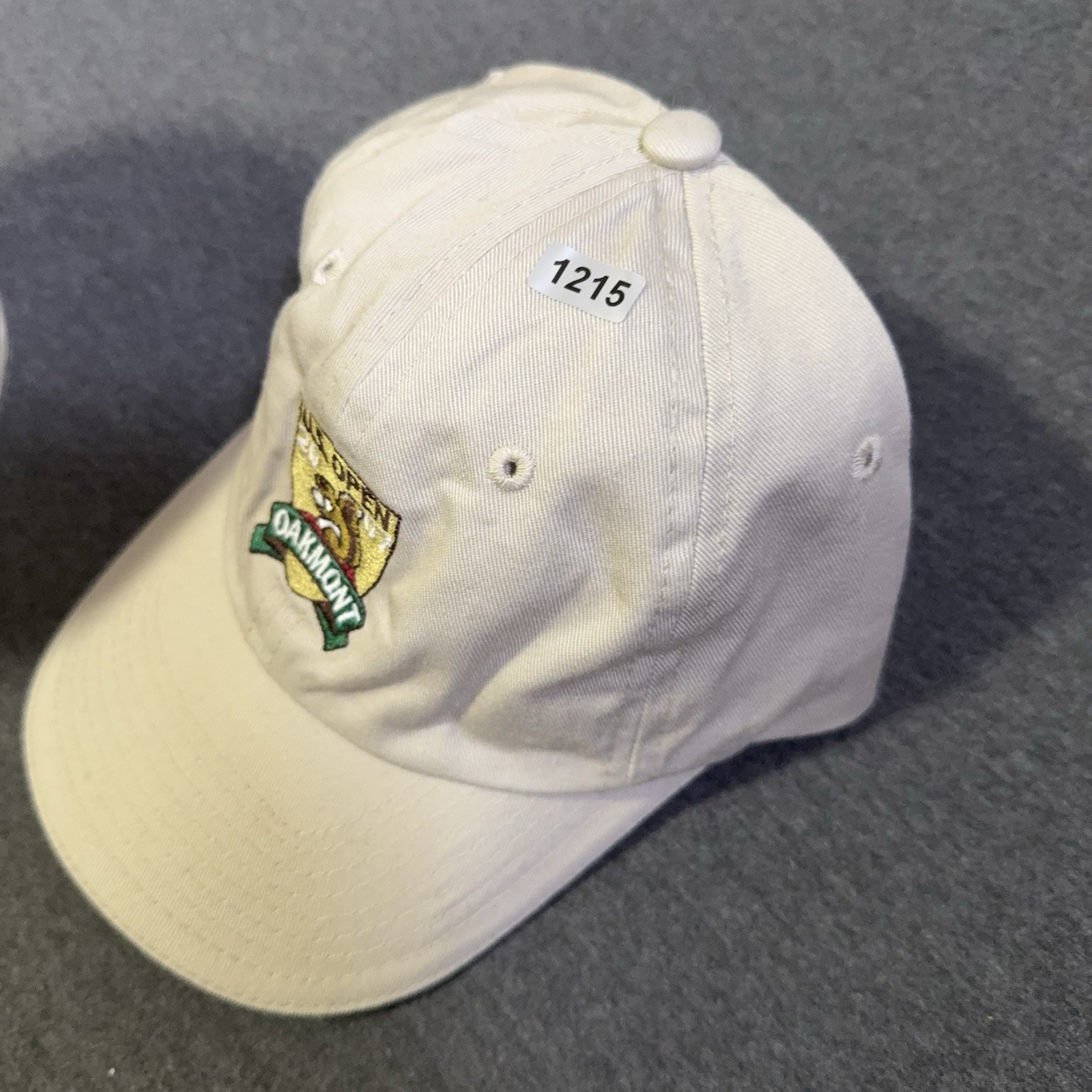US Open Hat OSFA Beige Oakmont 2007 USGA Adjustable Ball Cap Y2K