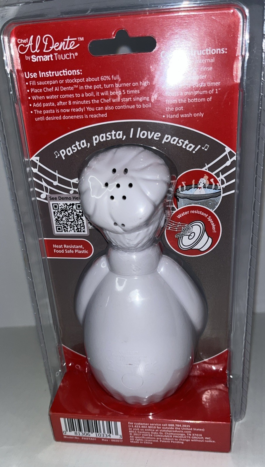 Pasta Timer Singing Chef Al Dente Smart Touch Italian