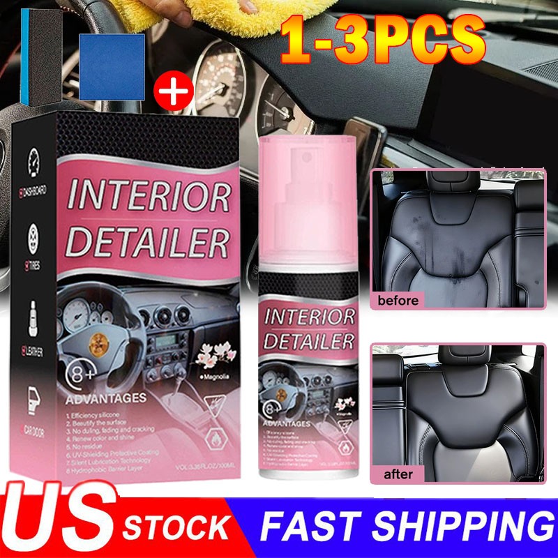 100ml Car Interior Cleaner, Vehicle Interior Polish Interior Detailer Spray USA