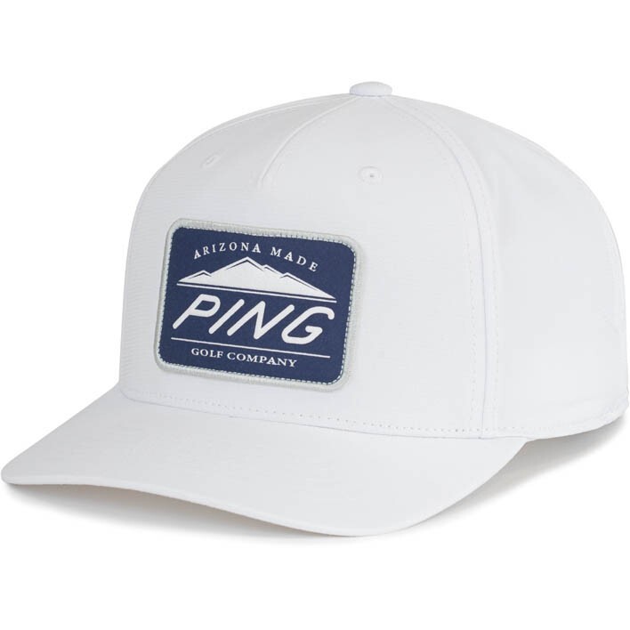 New Ping Camelback Patch White/Navy Adjustable Snapback Hat/Cap