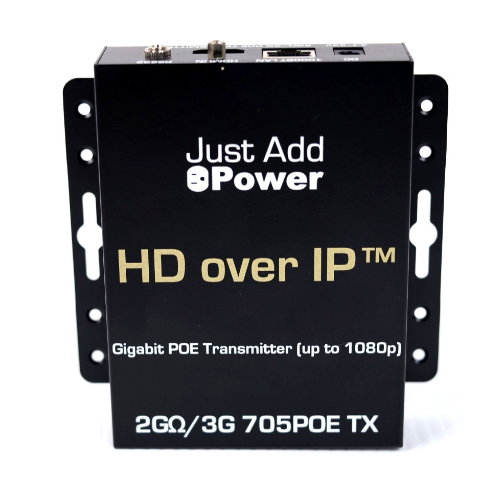 Just Add Power 3G VBS-HDIP-705POE Gigabit PoE Transmitter TX w420