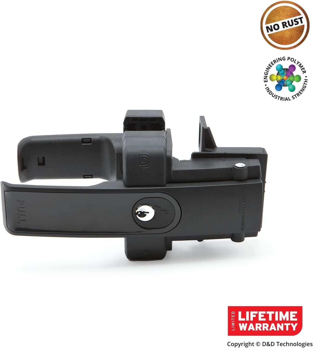 LokkLatch Magnetic Gate Latch with Dual-Sided Push/Pull Design, Key-Lockable ...