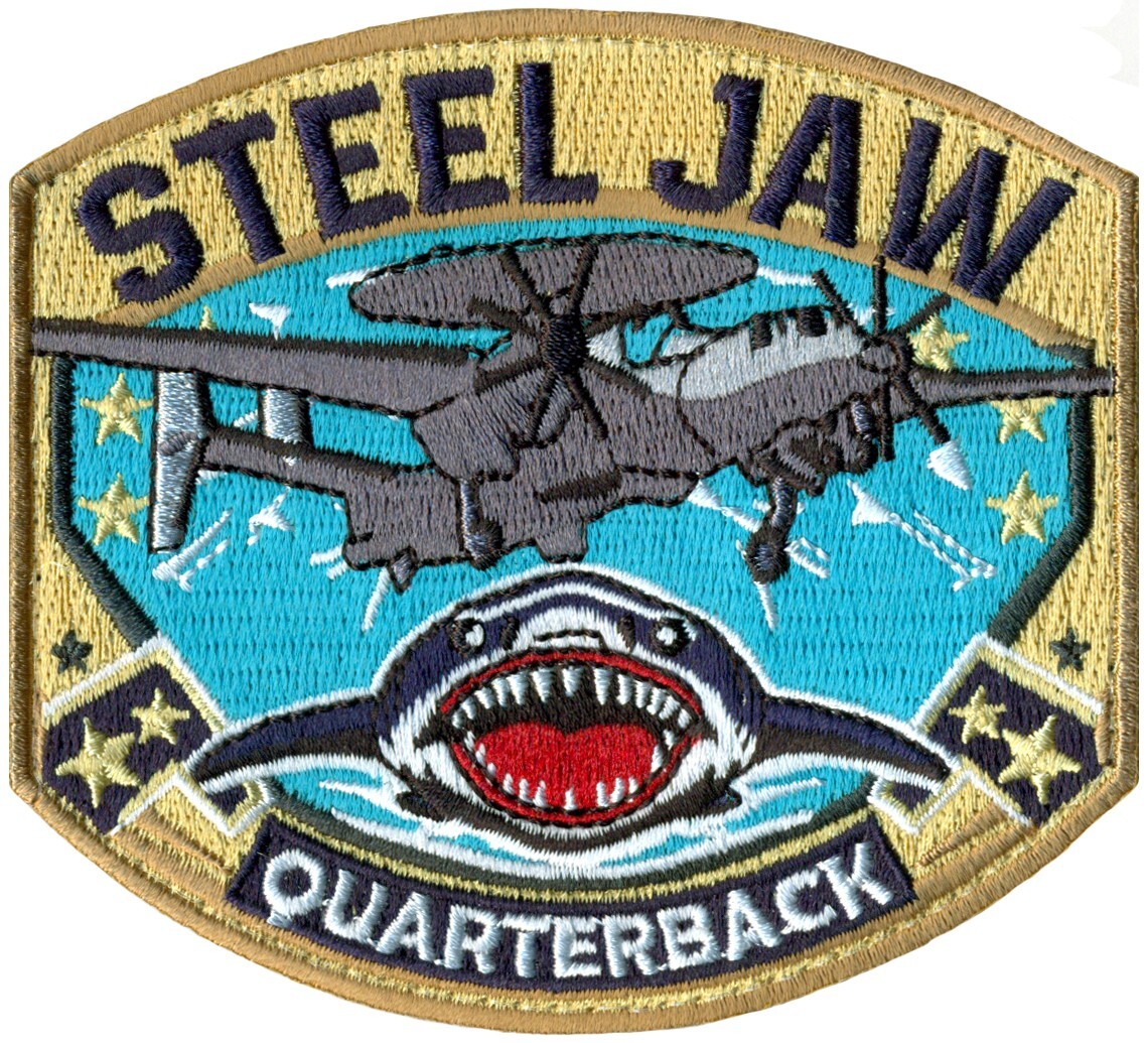 USN AIR TEST & EVALUATION SQUADRON 1 (VX-1) E-2D ADV. HAWKEYE – STEEL JAW PATCH
