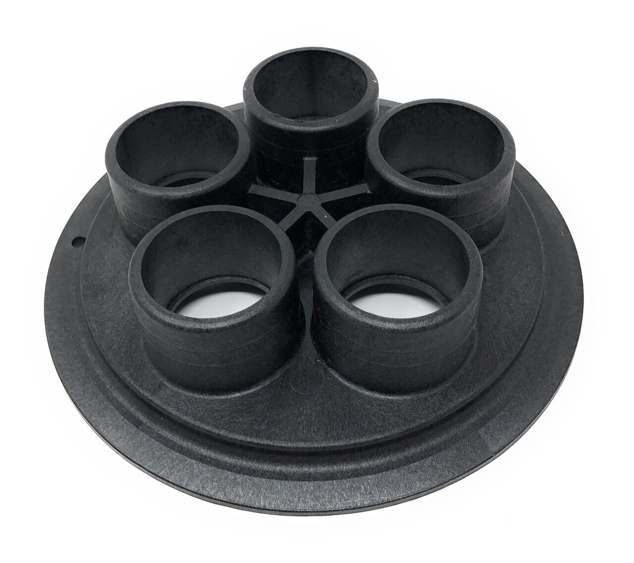 Caretaker 5-Port Bottom Plate 1.5" Plumbing Housing (Black) | 1-9-215-04