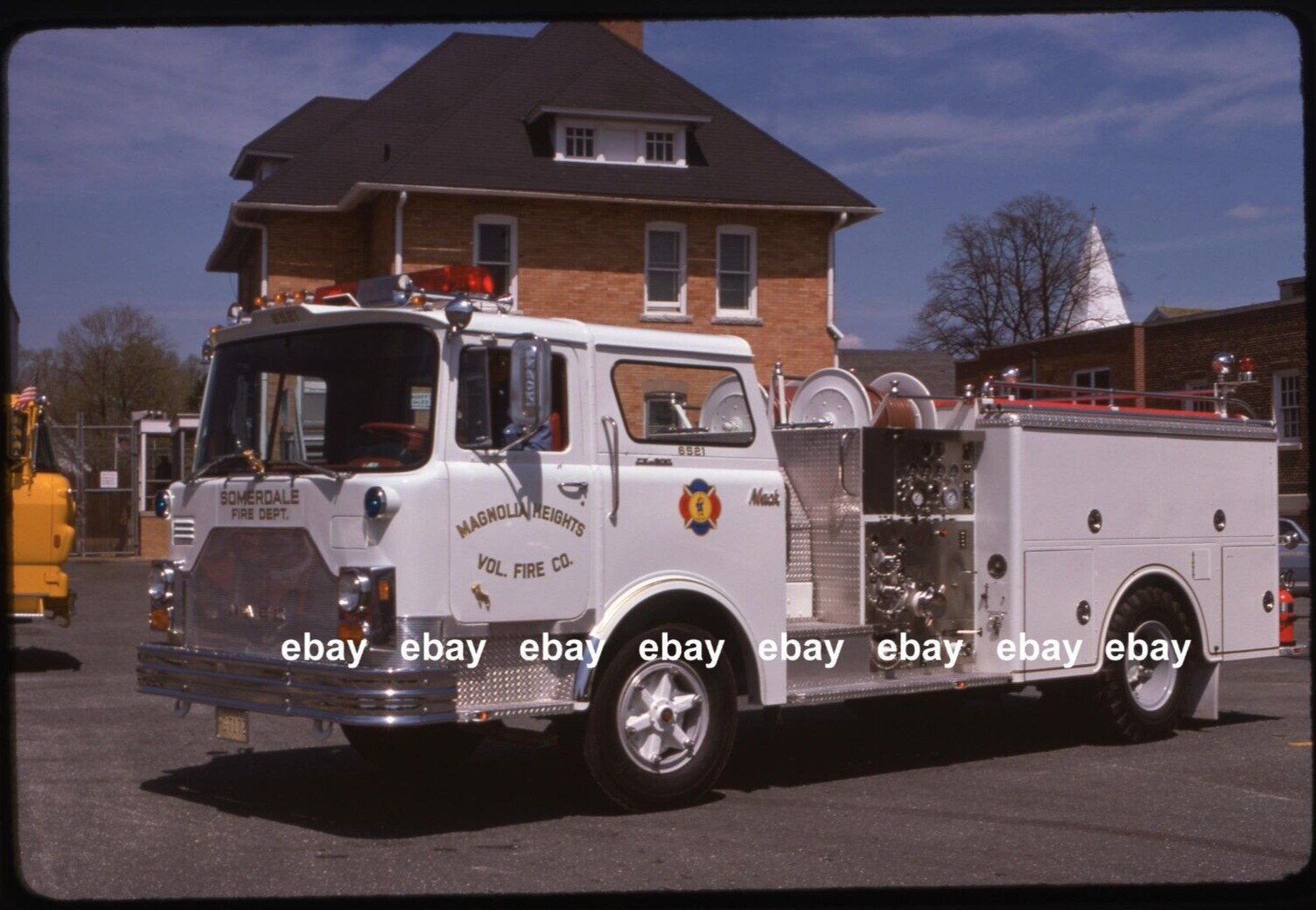 Magnolia Heights FC NJ 1974 Mack CF pumper Fire Apparatus Slide