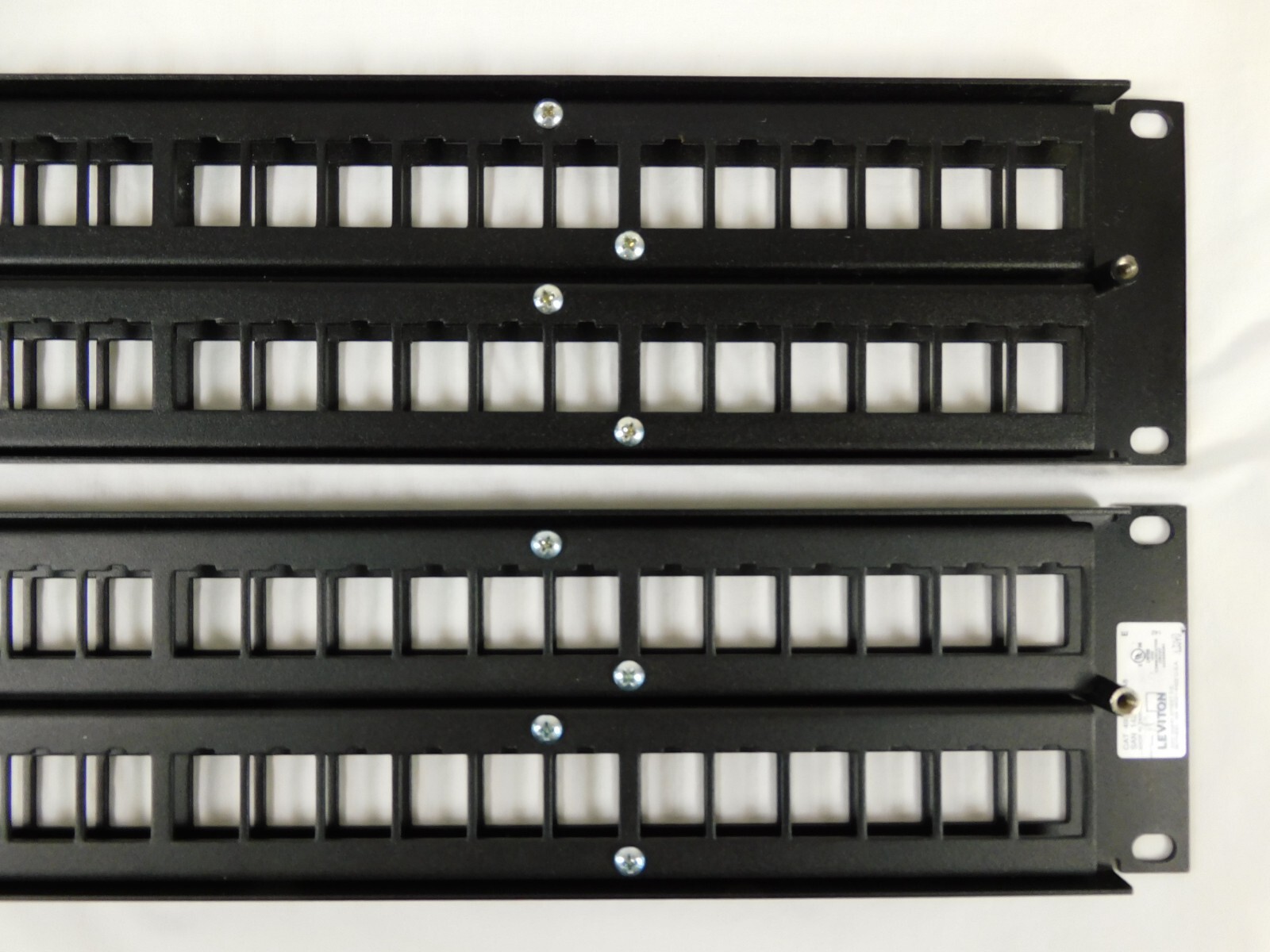 Leviton 48-Port QuickPort Patch Panel 2RU 49255-H48 - QUANTITY OF 2