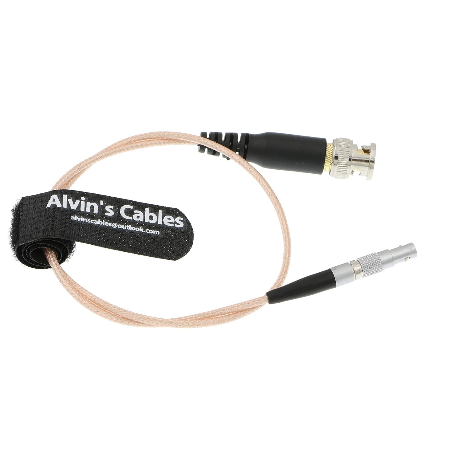 US-Based Timecode Input Cable for Red Scarlet Epic 4 Pin to BNC Overmolded 20in