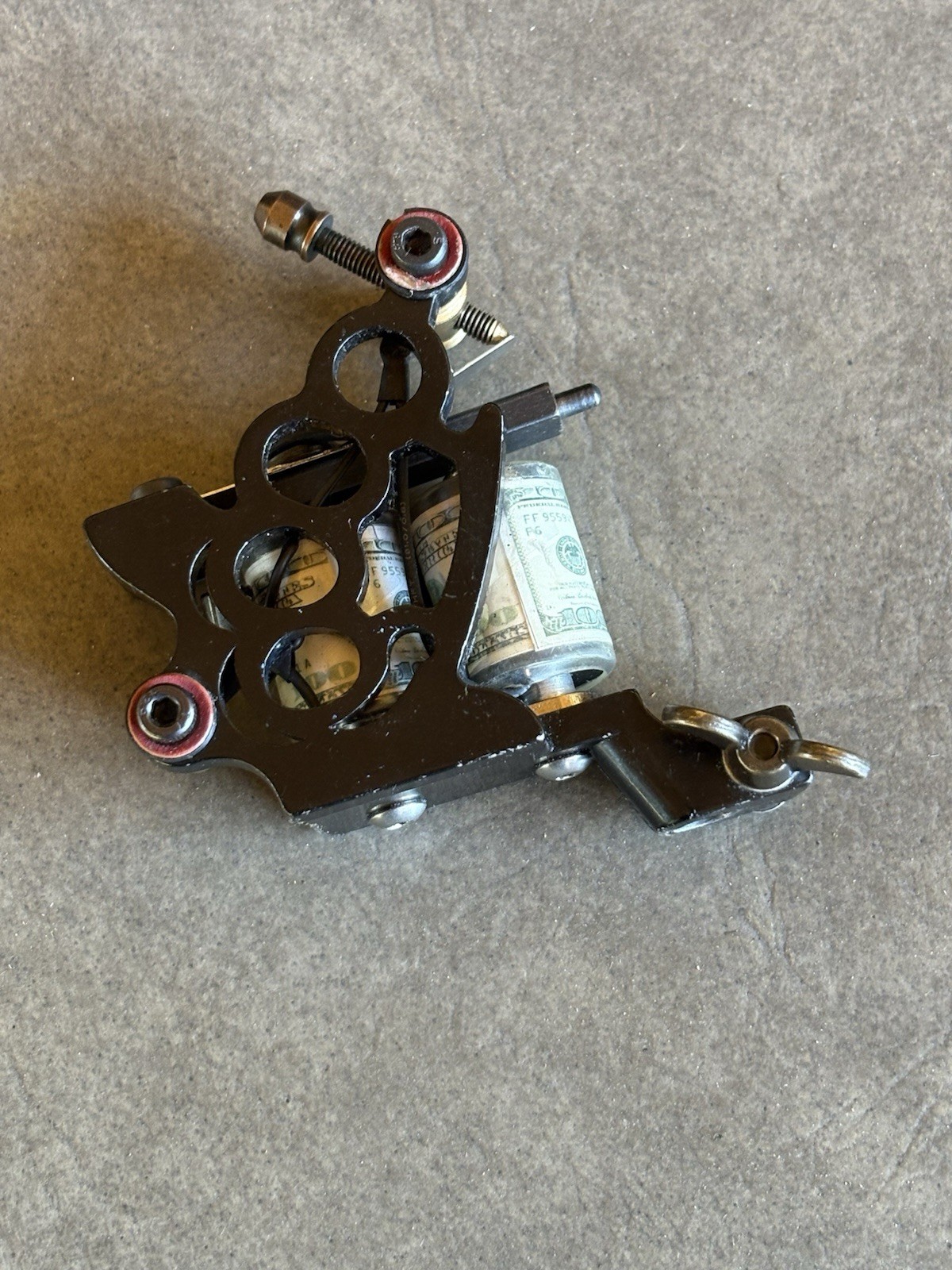Black Brass Knuckle Style coil Tattoo machine