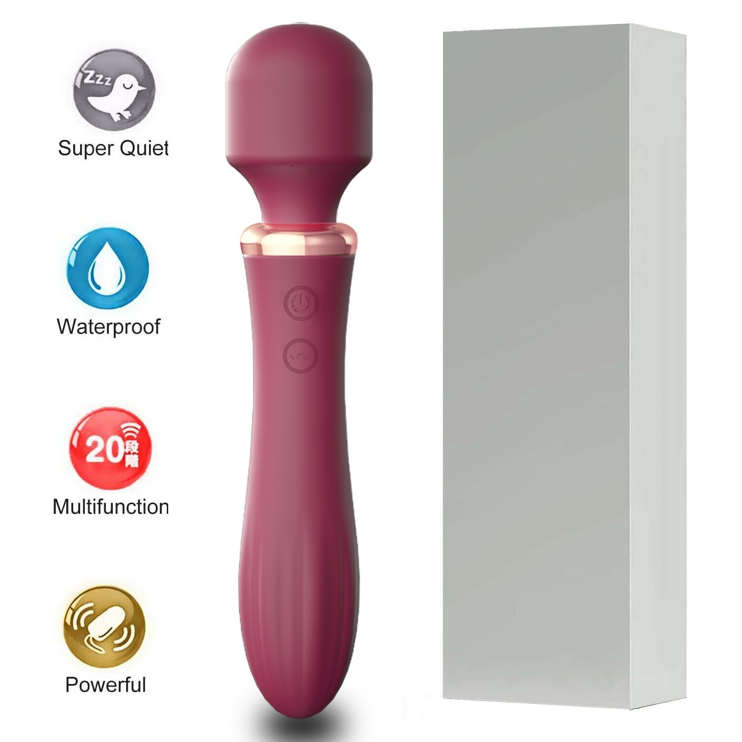 Personal Touch Go Waterproof Heating Strongest Cordless Handheld Massager