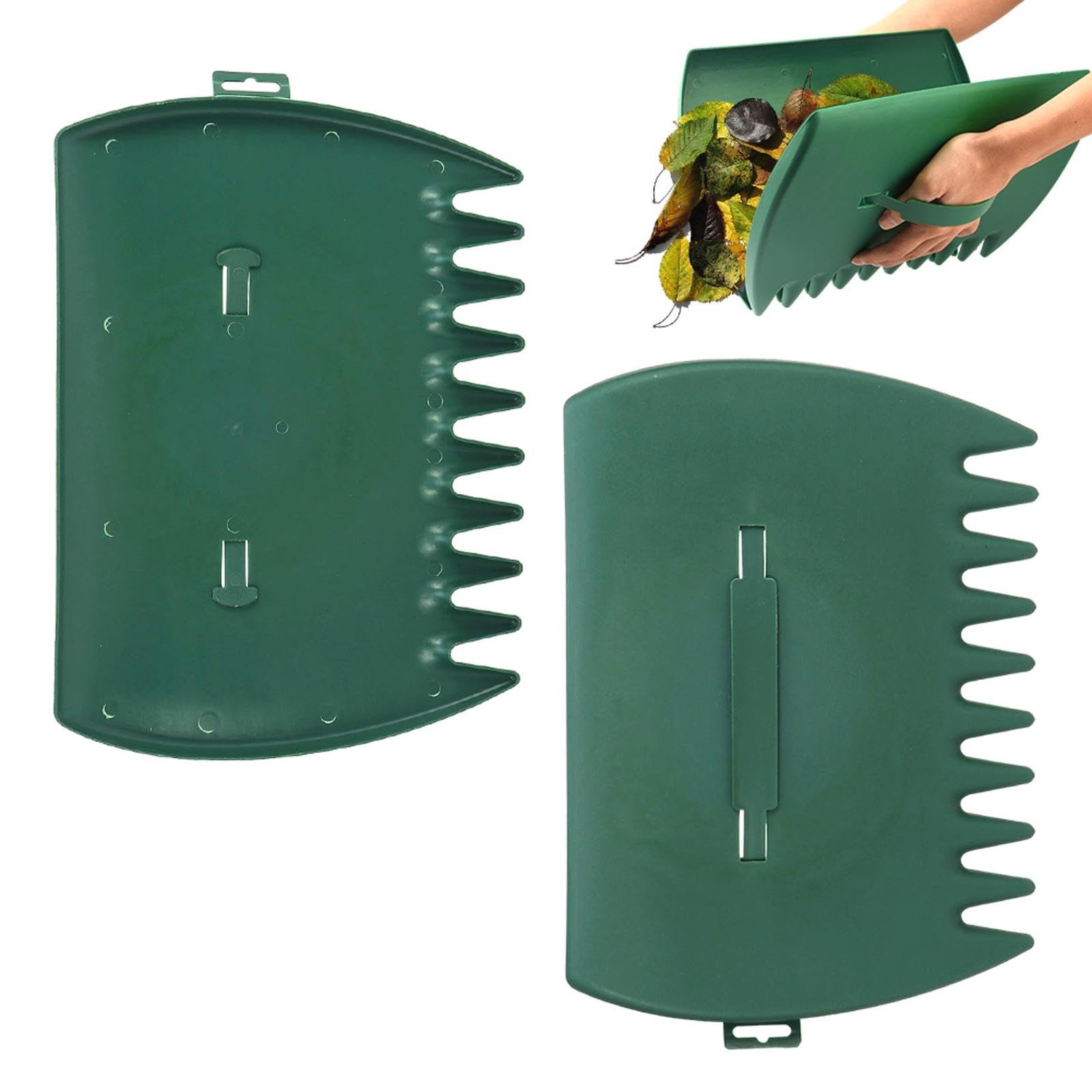 2pcs Leaf Scoops Hand Rakes,Leaf Grabber Rake,Lightweight & Efficient Leaves ...