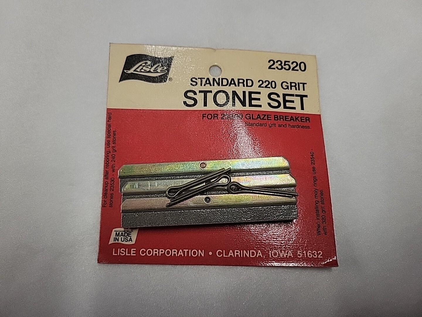 Lisle STONE SET 220 GRIT FOR LIS23500 HONE 23520