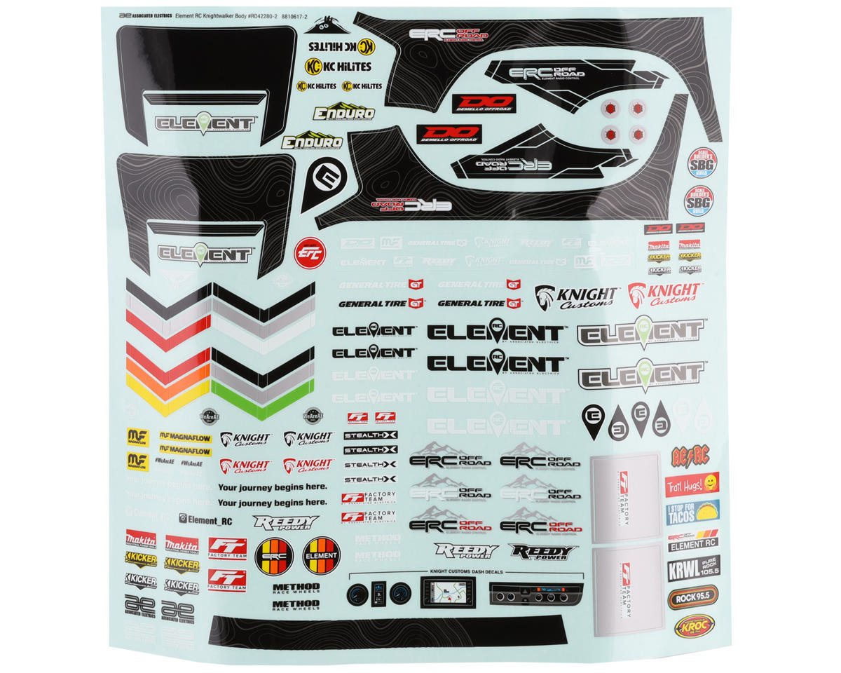 Element RC Enduro Knightwalker Body Set (Clear) [ASC42282]