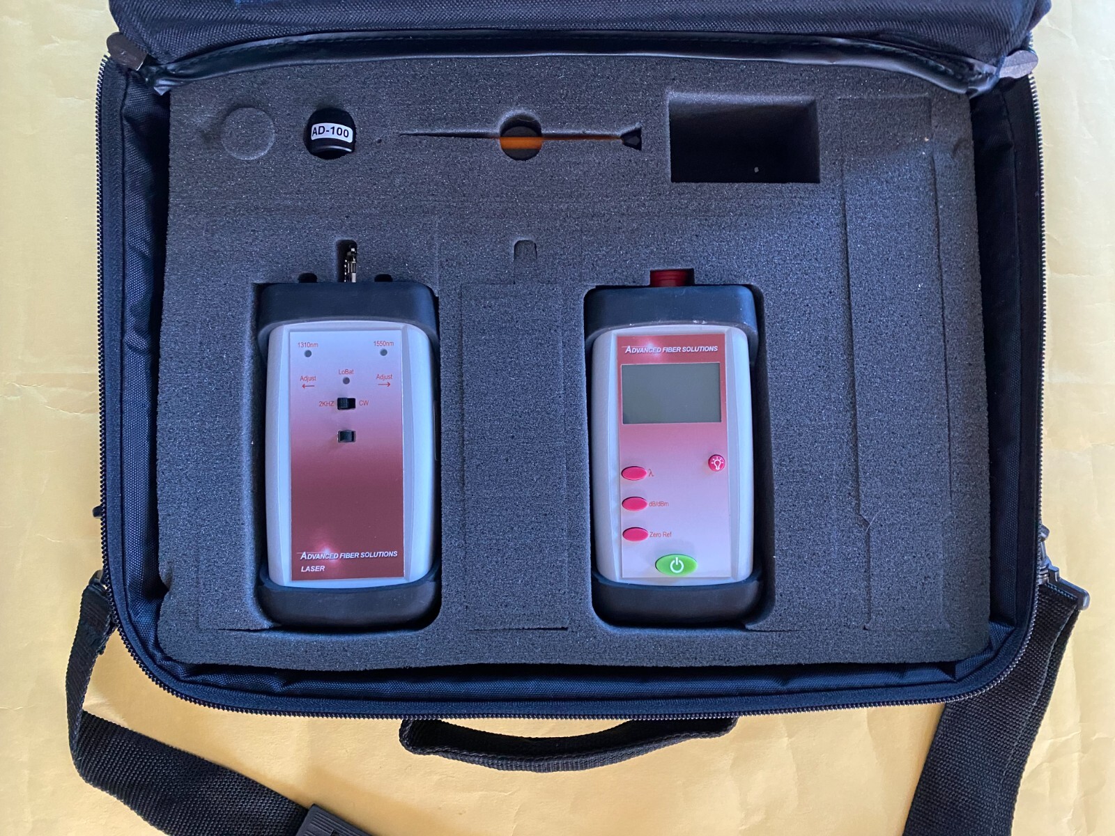 ADVANCED FIBER SOLUTIONS Single Mode Fiber Tester Meter 1310nm / 1550nm FTK51SM