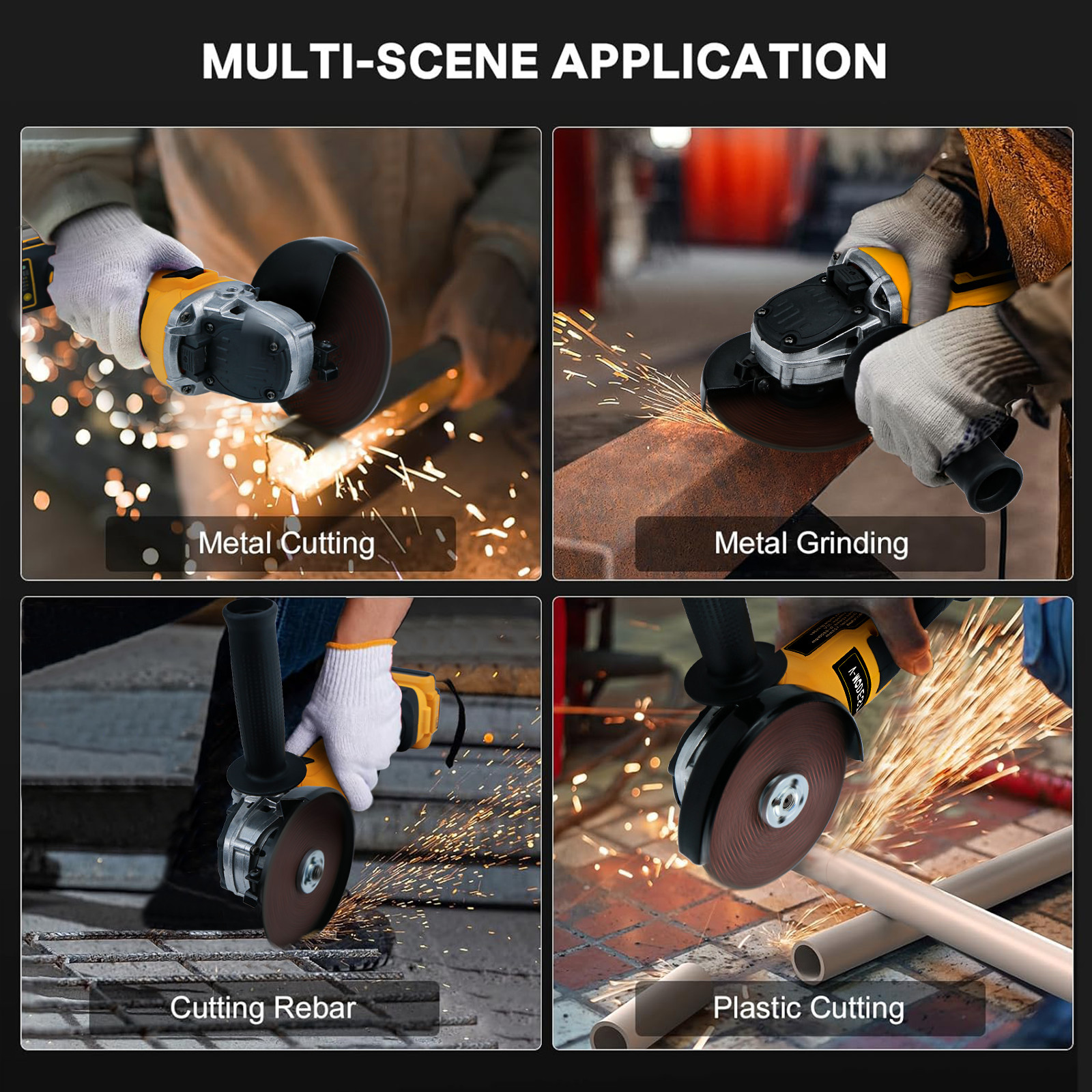 FOR DEWALT 20V MAX Cordless Angle Grinder with Slide Switch 4-1/2"/5" Tool Only