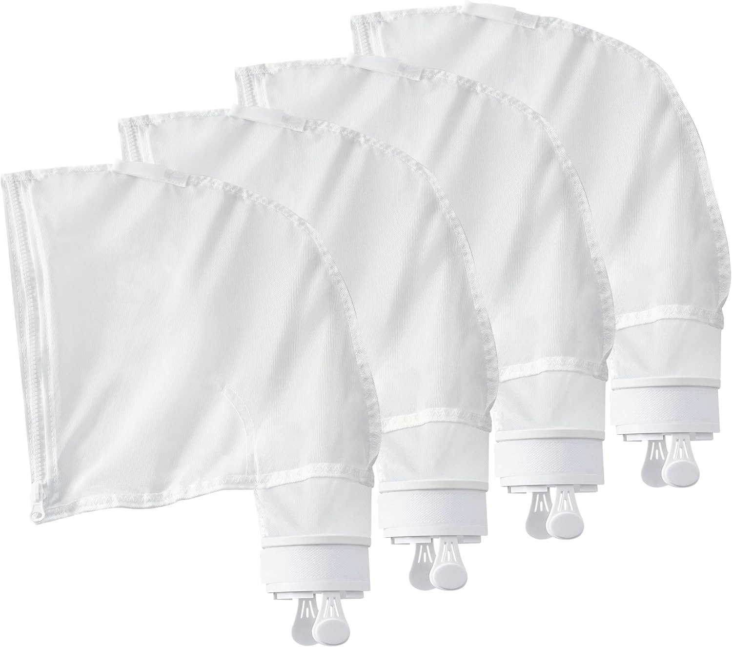 Pool Cleaner Bags, 4 Pack Pool Sweep Bag, Nylon Mesh Pool Vacuum Bag Replacement