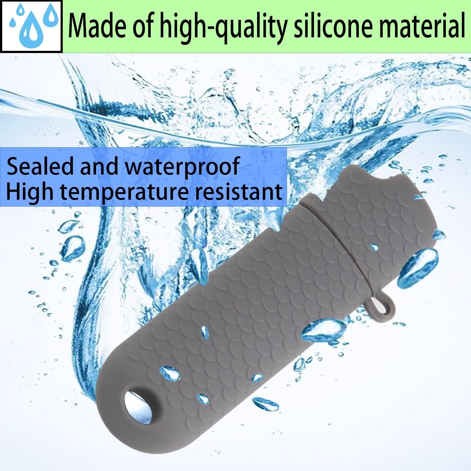 2 Pack Gray Waterproof Lighter Case for BIC New