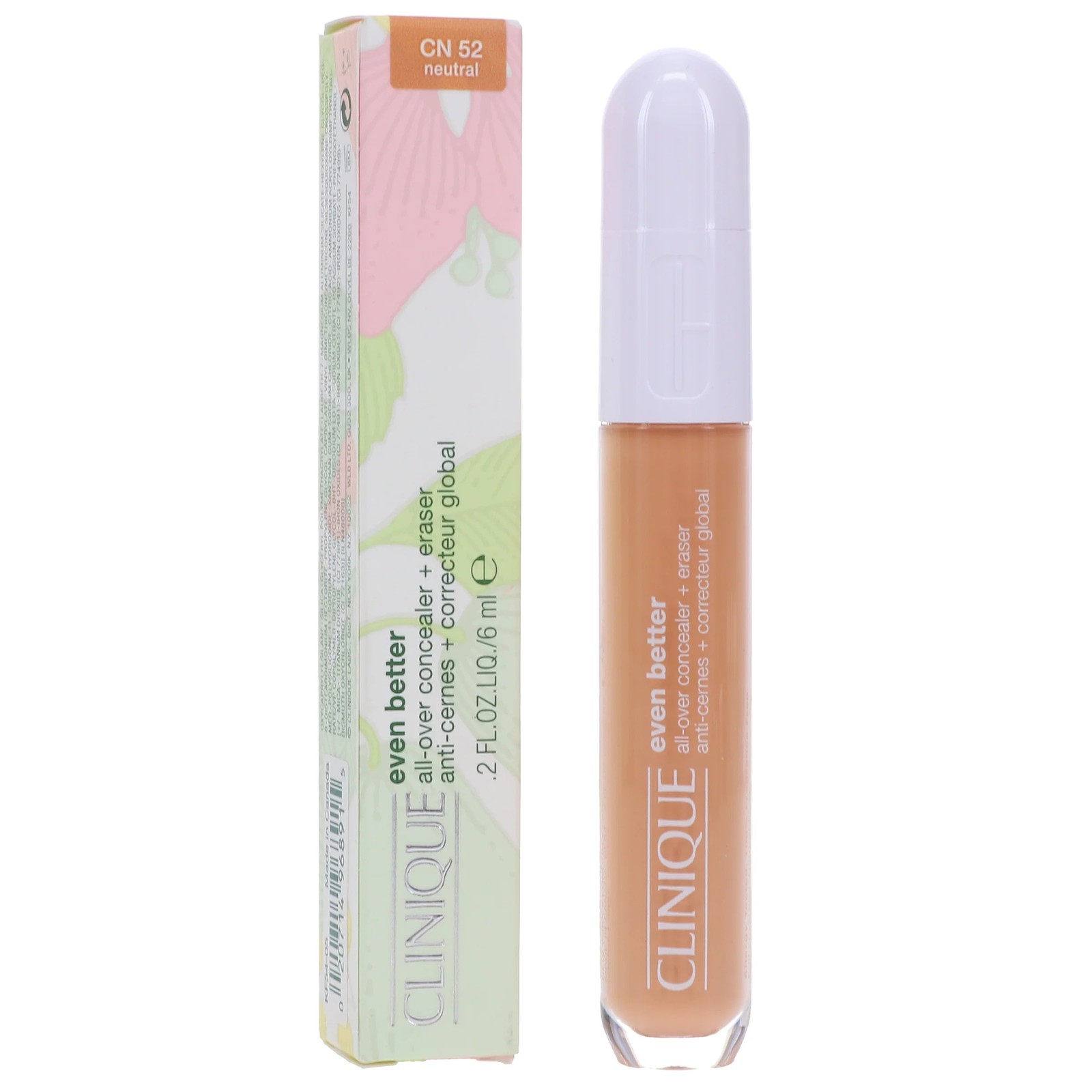 CLINIQUE EVEN BETTER ALL OVER CONCEALER + ERASER .2 OZ / 6 ML FULL SIZE NIB