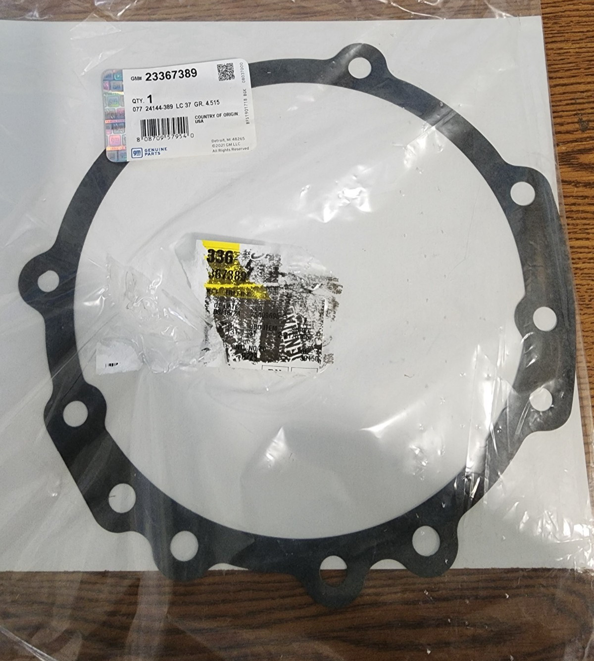 Genuine GM Transfer Case Adapter Gasket 23367389 OEM NEW