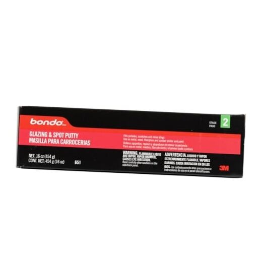 Glazing and Spot Putty, Fills Pinholes, Scratches, Minor Dings & Hairline