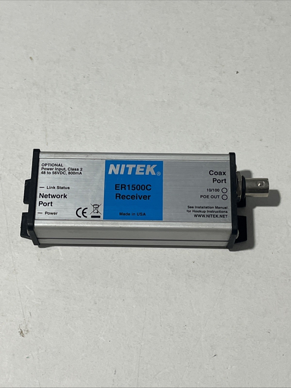 Nitek ER1500C Coax 1-Port Receiver