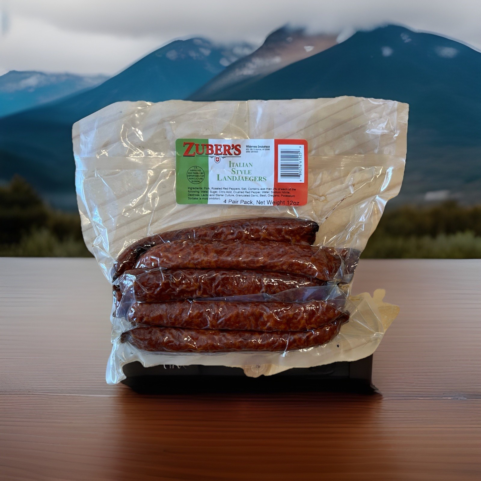 LANDJAEGERS Italian Style By Zubers & Wilderness Smokehaus Fresh Made Order 12oz