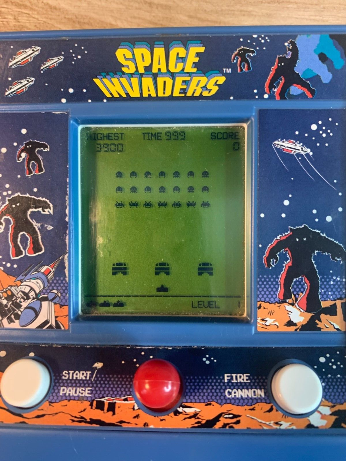 MINIATURE SPACE INVADERS Classic Atari Arcade Console 09527 Taito-TESTED/WORKING