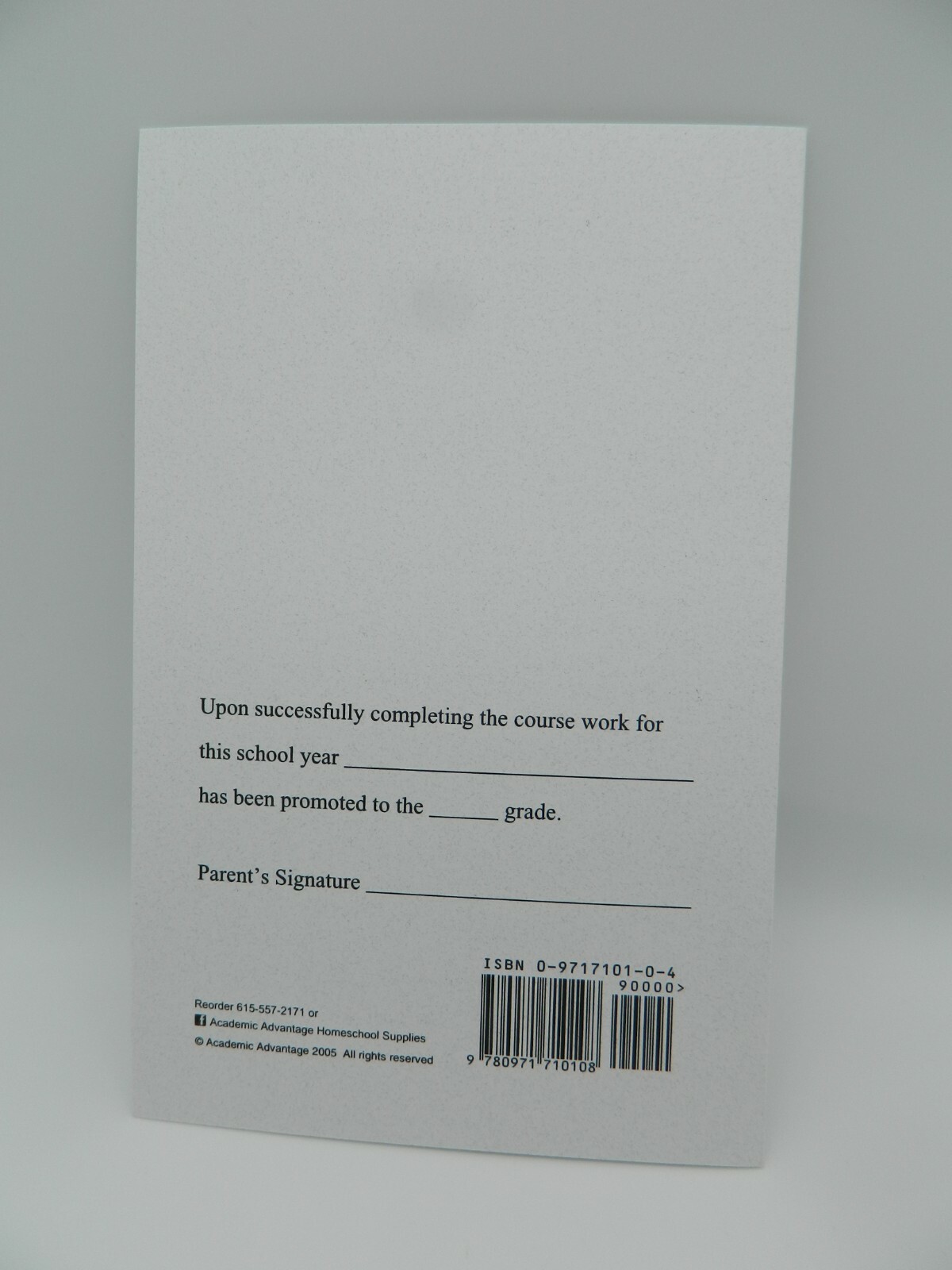 Homeschool Record Keeping Kit w. Transcript Folder & 4 Elementary Report Cards