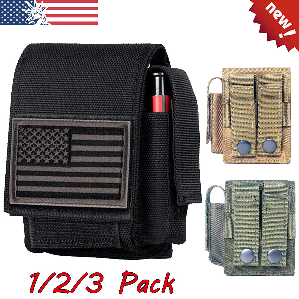 Tactical Molle EDC Small Utility Pouch Battery Cigarette Case Belt Waist Pack