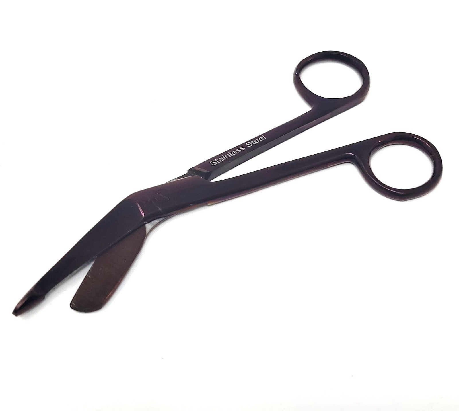 LEFT HANDED BANDAGE SCISSORS 5.5" STAINLESS STEEL CE NURSE SHEARS - PURPLE