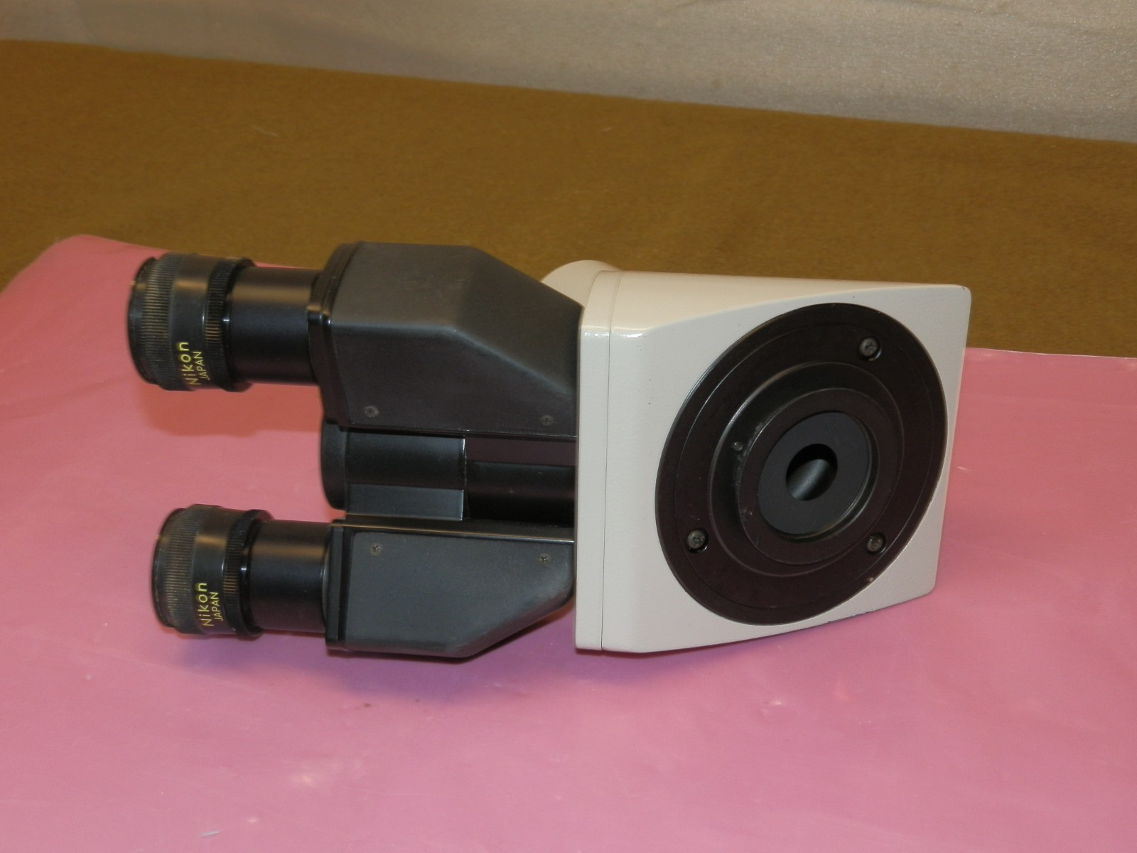 Nikon Trinocular Head For Optiphot Labophot Microscope - With CFW 10X