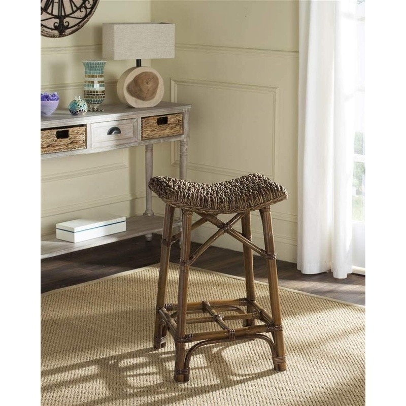 Rattan Barstool Modern Design Living Room Bedroom Family Room Library Study New