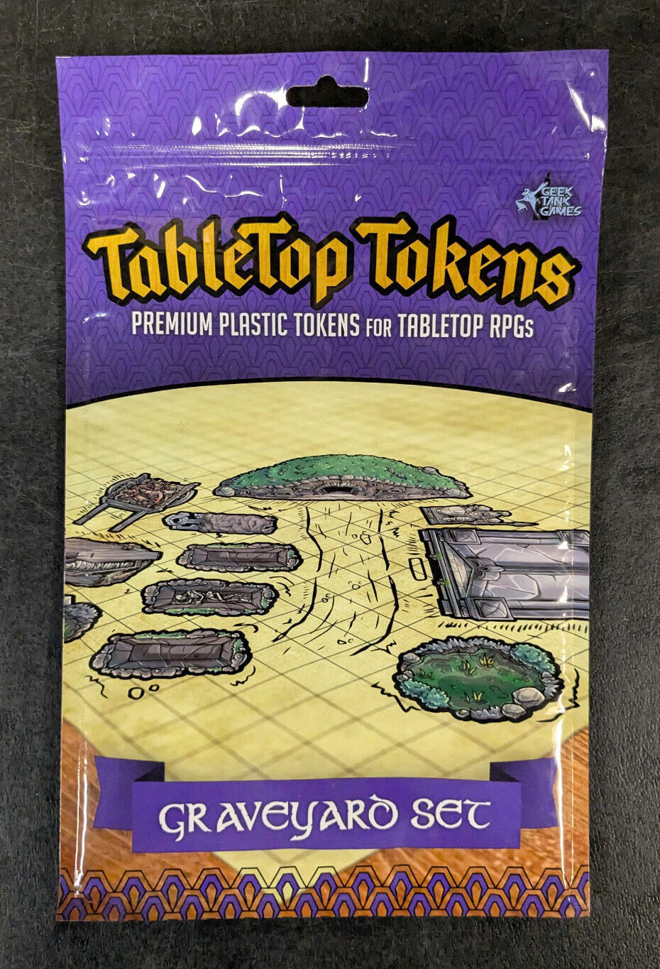 Tabletop Tokens: Graveyard Set Geek Tank Games Plastic RPG Game Accessory - New