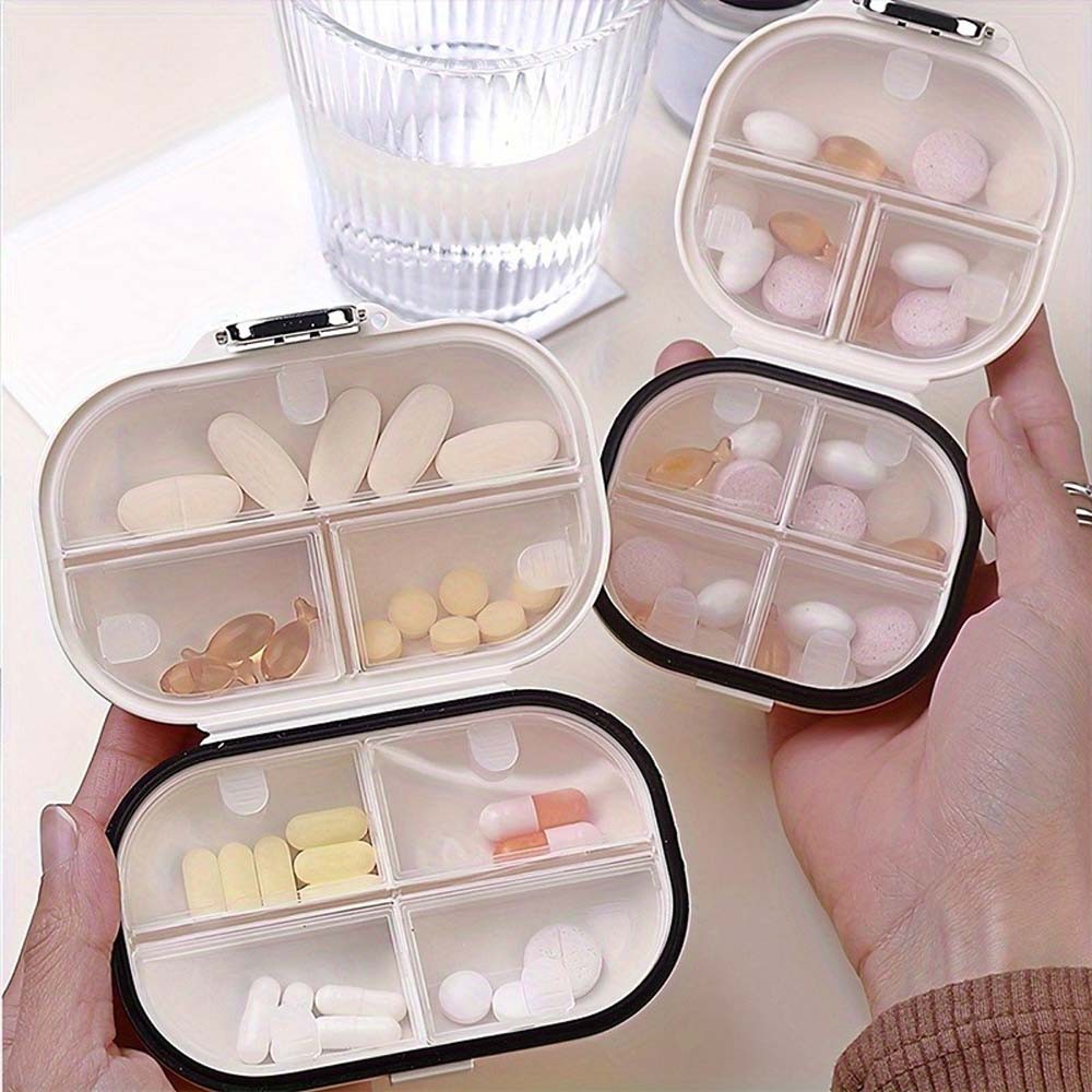 Airtight Leak-proof Sturdy Lightweight Reusable 7-Grid Sealable Pill Storage Box