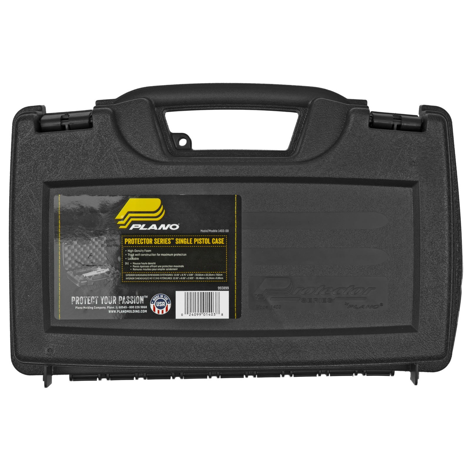 Plano Protector Singel Pistol Case 10"X6" Black 140300