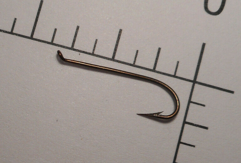 100 MUSTAD #10 2X LONG SHANK TROUT Fly Tying Sproat Hooks Reversed Wide 3913A