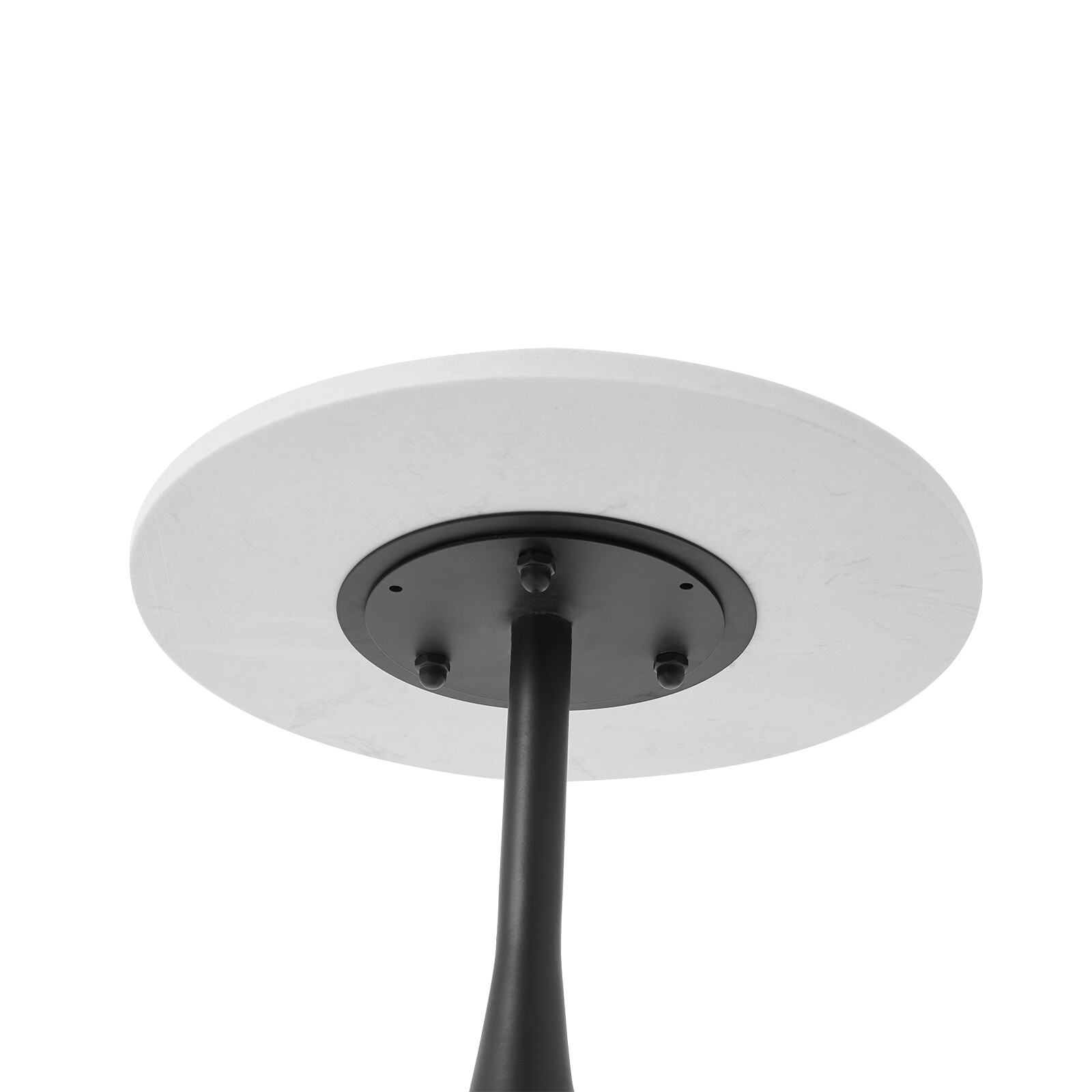 Minimalist 13.78 Inch Marble Sofa Side Table - Stylish Accent for Compact Spaces
