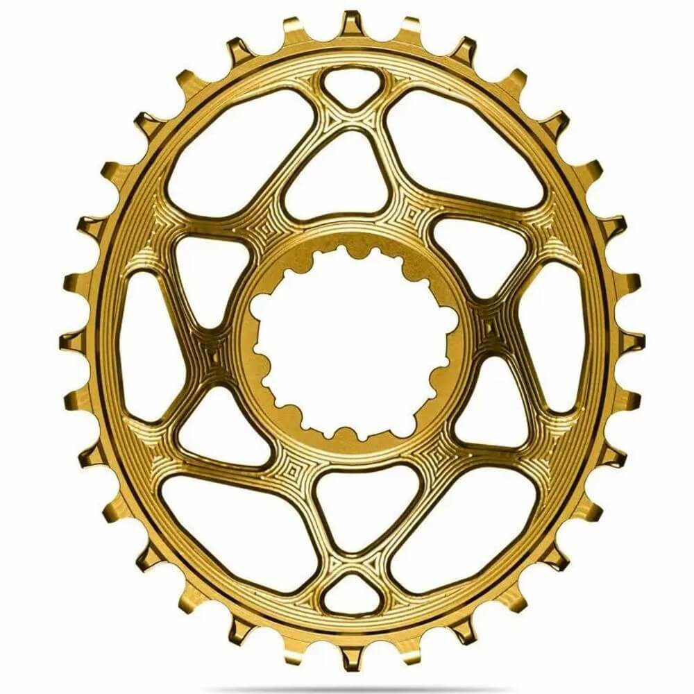absoluteBLACK Oval Boost Chainring for SRAM. Gold