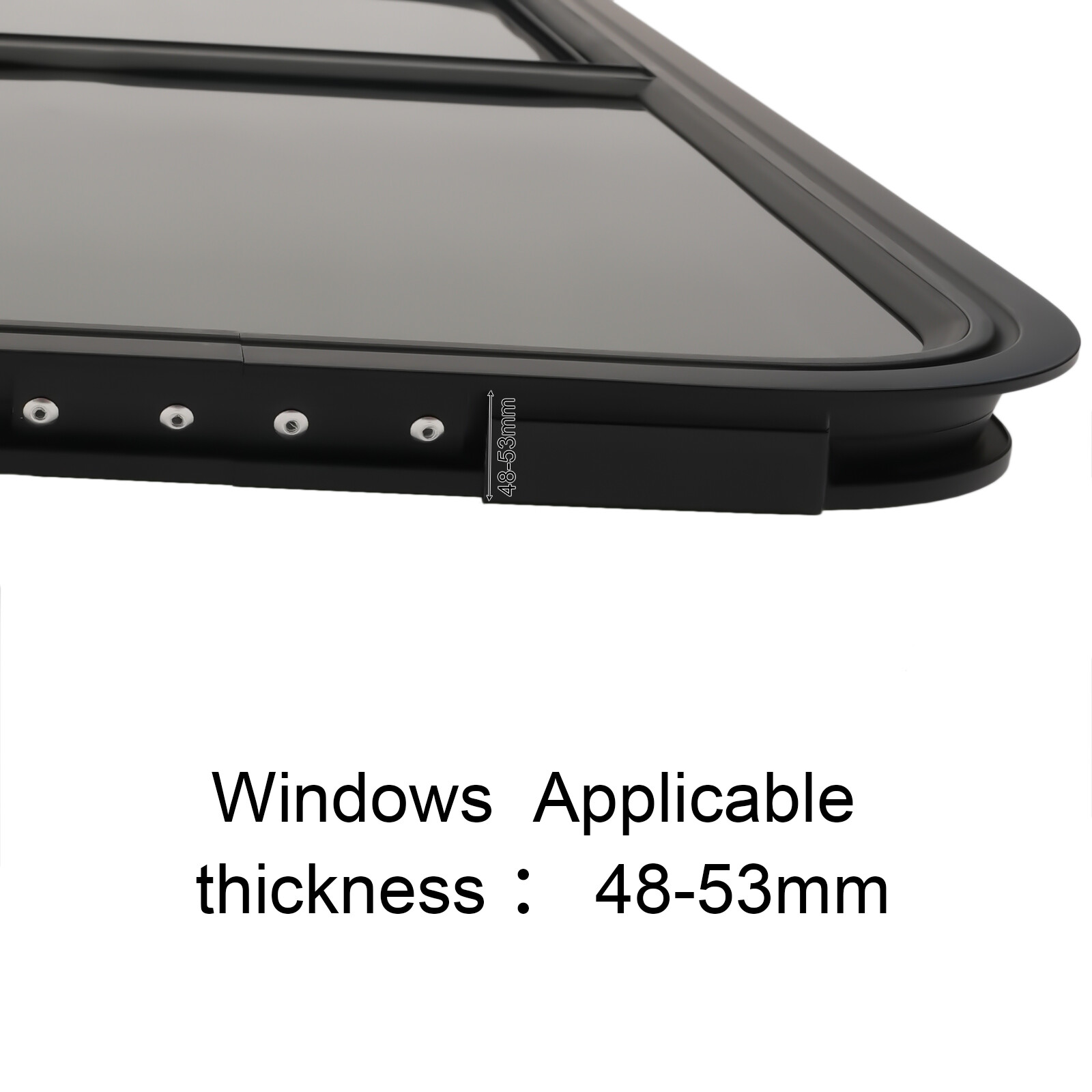 RV Window Horizontal Sliding Windows Multiple Wall Thicknesses Waterproof