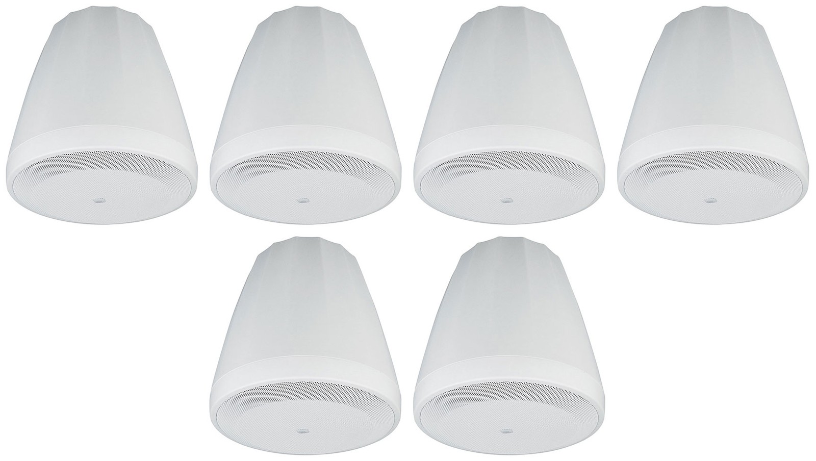 (6) JBL Control 64P/T 4" 30w Commercial 70v Hanging Pendant Speakers C64P/T-WH