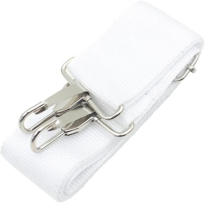 Drum Strap - Adjustable Nylon White Snare Military Drum Sling