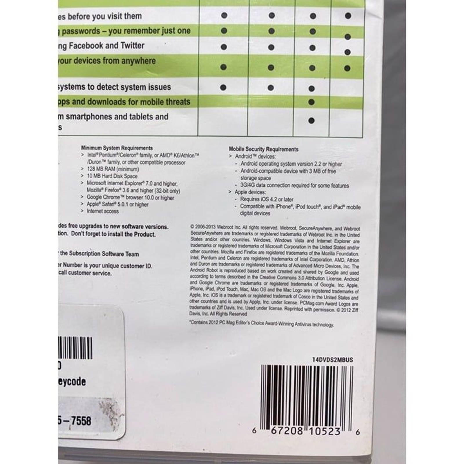 Webroot Secure Anywhere Ultimate Protection PC Mac Mobile Android iOS