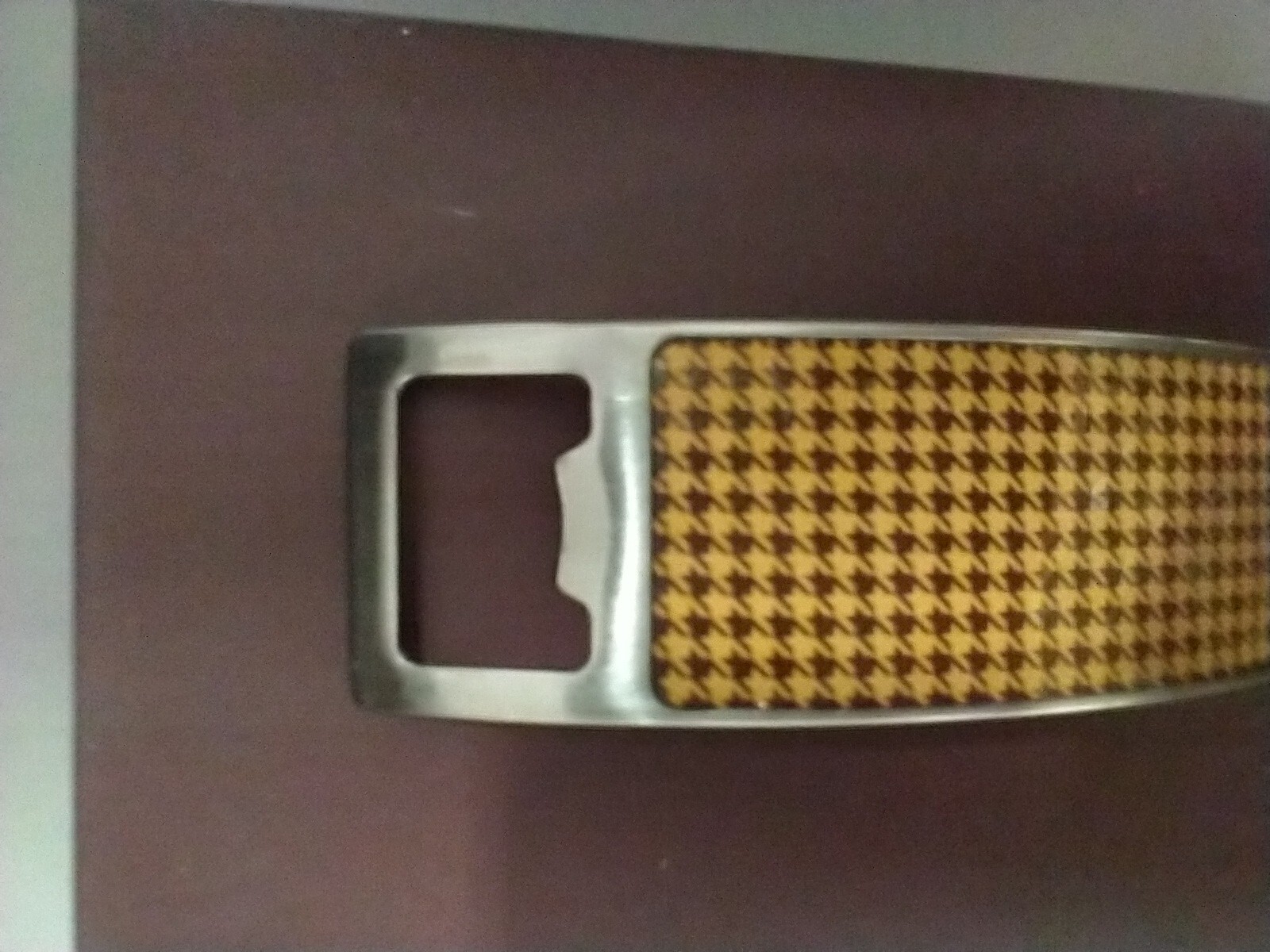 Tweed Design Metal Bottle Opener - Including Gift Box