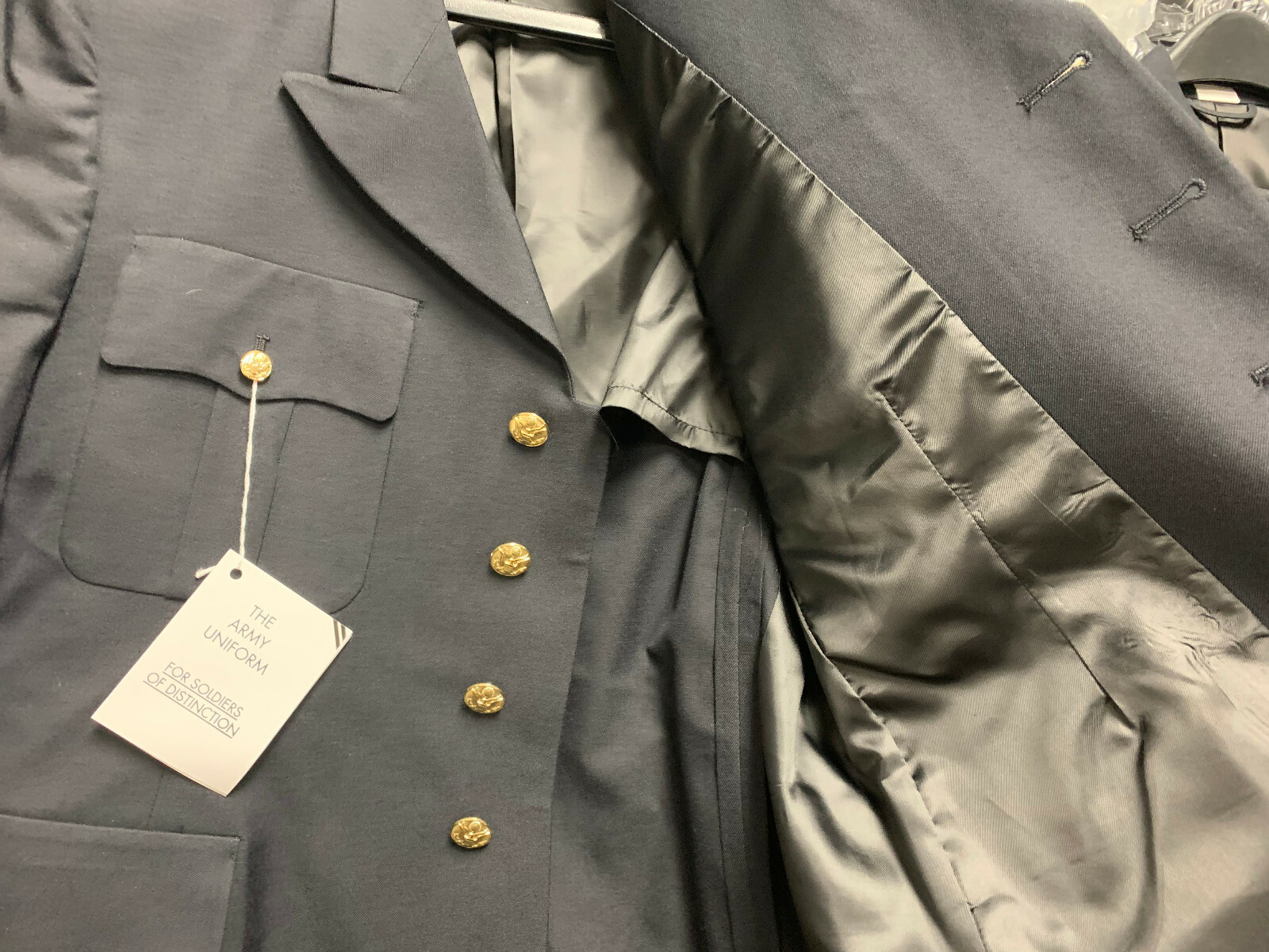 US ARMY MEN'S 50R MILITARY SERVICE DRESS BLUE BLUES ASU UNIFORM COAT JACKET NEW