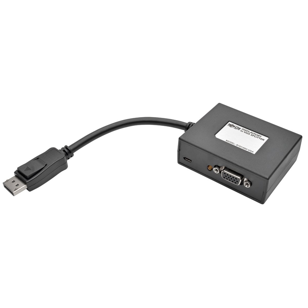 TRIPP LITE B157-002-VGA 2-Port DisplayPort to VGA Splitter 1080p 1920x1080 60Hz