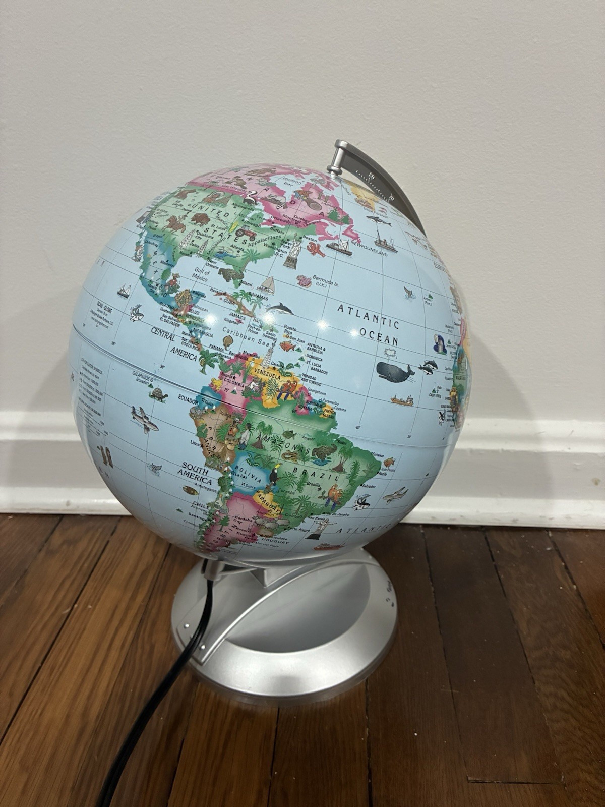 Replogle Globes 10 Inch Diameter Model #12534 LIGHTS UP Working